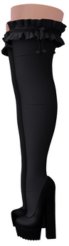 Second Life Marketplace - Limited Addiction - Rissa Socks/Heels - Black